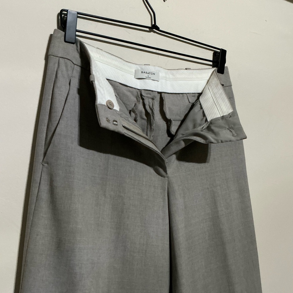 Babaton Women's grey Wide-Leg Pants - Picture 2 of 4